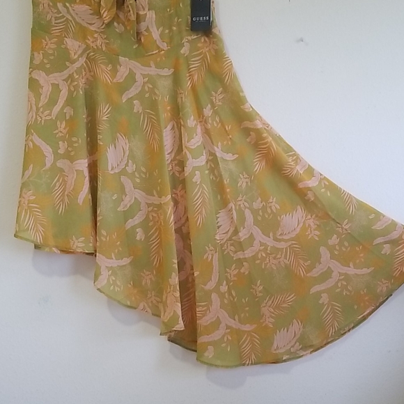 Guess Ethereal Green Print Sage SL Chantal Romper - Picture 6 of 7